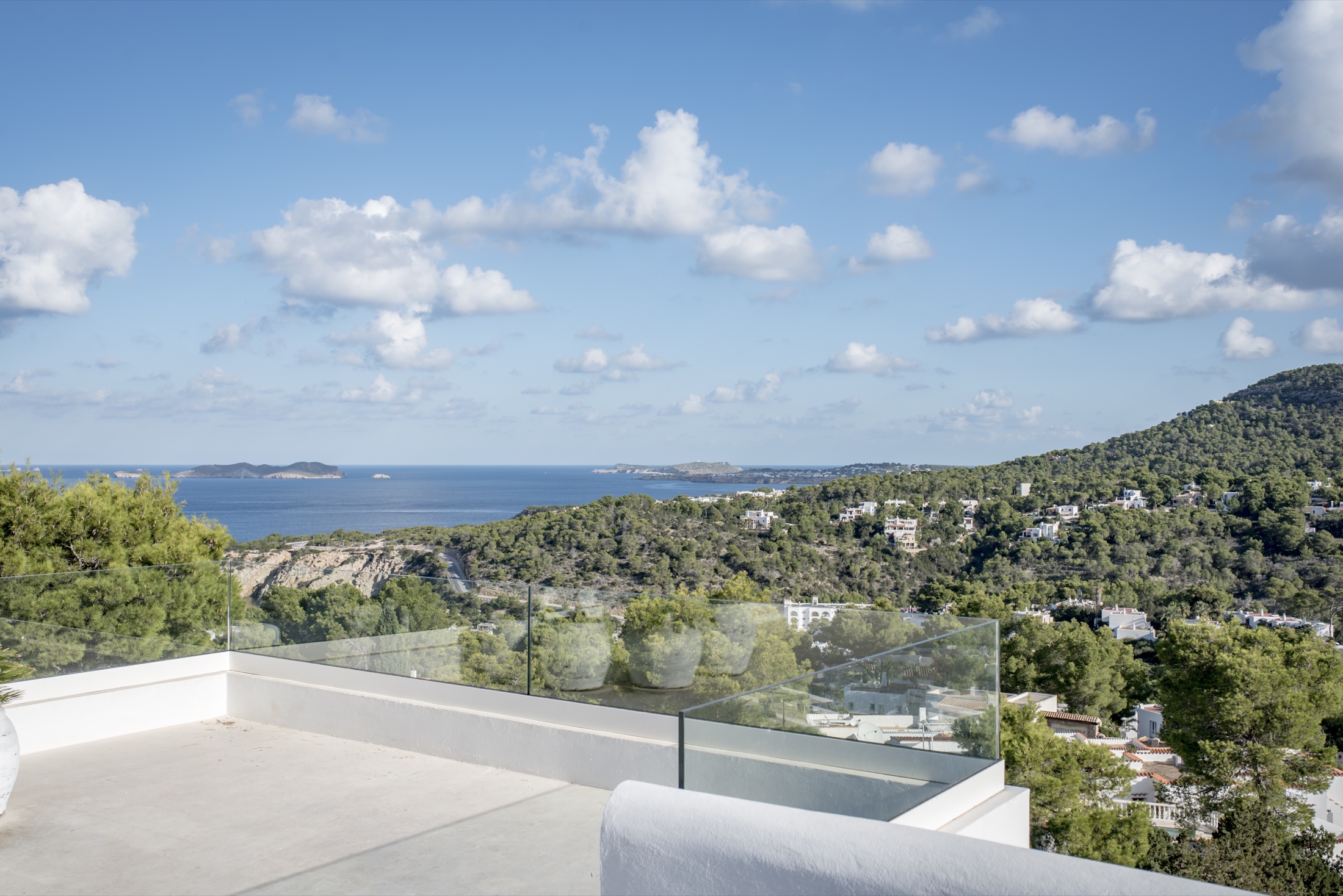 Panoramic coastal view from Cala Vadella